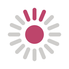 lines loading circle flat style icon vector design