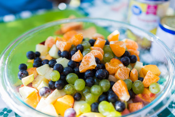 Fresh summer fruit salad
