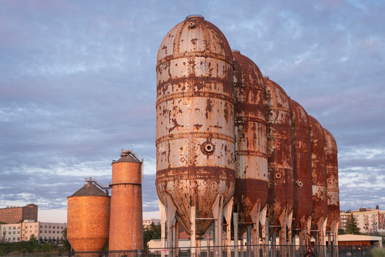 Paper mill structures. Waypoint Park. Bellingham. WA. Washington. United States