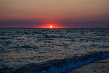 Obraz premium sunset over Black sea