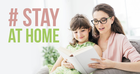 Stay at home social media awareness campaign for coronavirus prevention