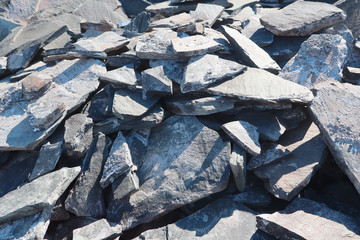 pile of coal and rocks for construction texture