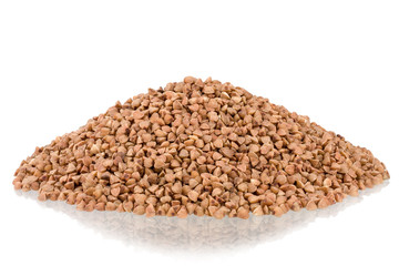Buckwheat isolated on white background