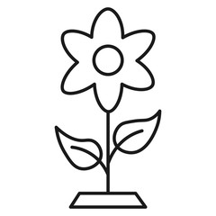 Growing flower icon