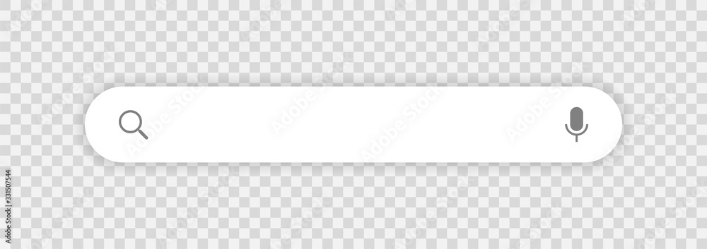 Canvas Prints search here. search bar for ui. search bar vector icons in flat design, isolated on transparent back