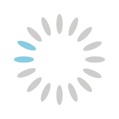 lines loading circle flat style icon vector design