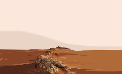 paesaggio sfondo deserto dune  illustrazione