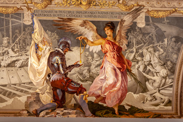 The gift of an angel. Fresco