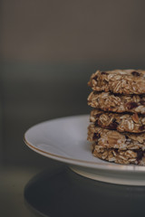 galleta artesanal de avena con pasas