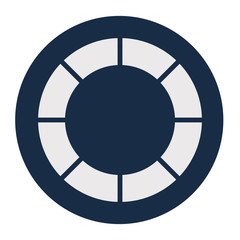 striped loading circle block style icon vector design