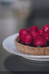 tarta gourmet de frambuesas individual