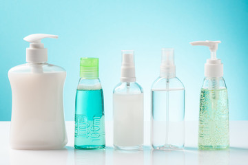 Hand Sanitizer Gel Products for Personal Hand Hygiene in Pandemic Coronavirus Outbreak