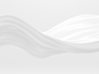 White abstract liquid wavy background