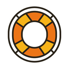 lifeguard float line and fill style icon