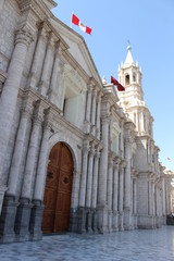 Obraz premium Igreja antiga em Arequipa no Peru