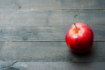 Apple on dark