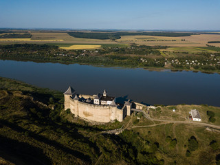 Medieval fortress in the Khotyn town West Ukraine. The castle is the seventh Wonder of Ukraine.