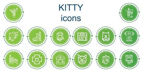 Editable 14 kitty icons for web and mobile