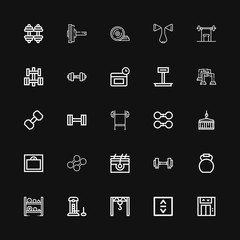 Editable 25 lifting icons for web and mobile