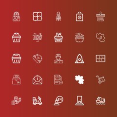 Editable 25 order icons for web and mobile