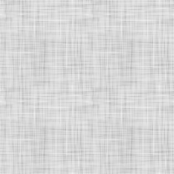Vector woven fabric texture. Seamless pattern of textile. Repeating linen texture in light gray colors.