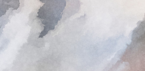 Watercolor painted background. Abstract Illustration wallpaper. Brush stroked painting. 2D Illustration.