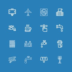 Editable 16 take icons for web and mobile
