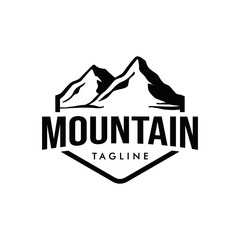 Mountain logo, Mountain logo vector, hills logo, mountain symbol, mountain icon, mountain logo template