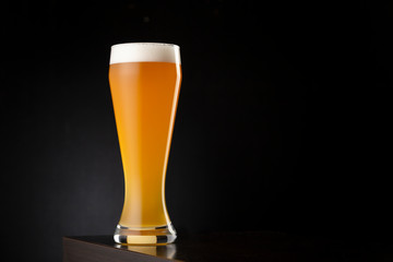 Cold unfiltered wheat beer