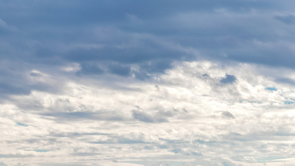 Sky with dark and light clouds, background for design_