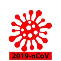 Vector coronavirus covid19 virus symbol. Novel coronavirus outbreak. Global pandemic alert. Covid-19 outbreak. Isolated vector illustration. Abstract virus for banner design.