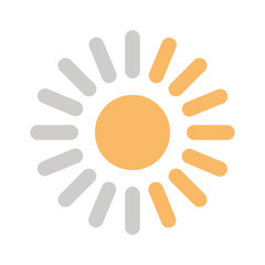 lines loading circle flat style icon vector design