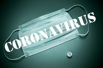 Coronavirus / Corona virus concept.  Epidemic background. Quarantine background. medical pills