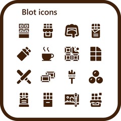 blot icon set