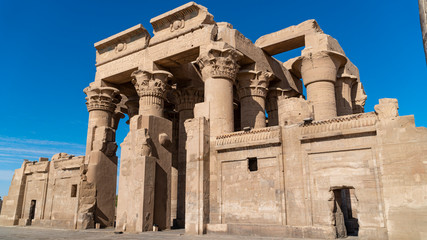Temple of Kom Ombo. Kom Ombo is an agricultural town in Egypt famous for the Temple of Kom Ombo. It was originally an Egyptian city called Nubt, meaning City of Gold.