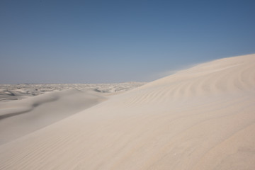 Fototapeta na wymiar Oman The desert dunes of Wahiba Sands