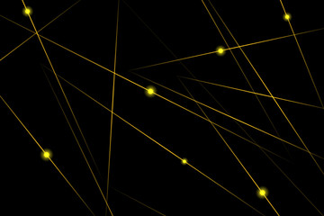 Abstract black with gold lines, triangles background modern design. Vector illustration EPS 10.