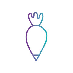 Isolated pastry bag gradient style icon vector design