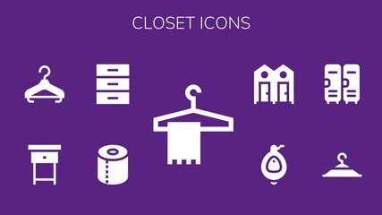 closet icon set