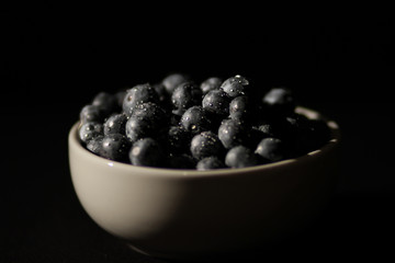 Blueberries on Black
