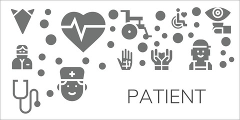patient icon set