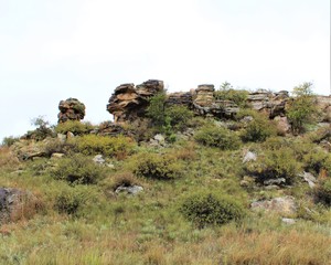 Beautiful Rock Formations in the Black Mesa State Park in the Panhandle of Oklahoma