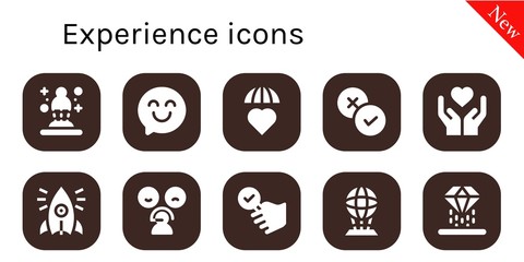 experience icon set