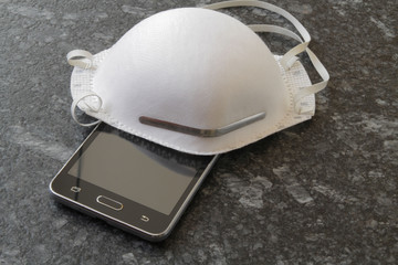  medical mask as a means of protection against viruses.