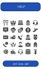 Modern Simple Set of help Vector filled Icons