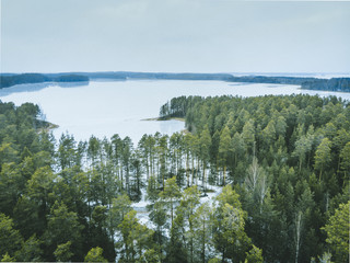 Punkaharju Ridge Road in winter