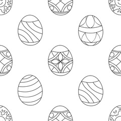 Seamless pattern with easter egg