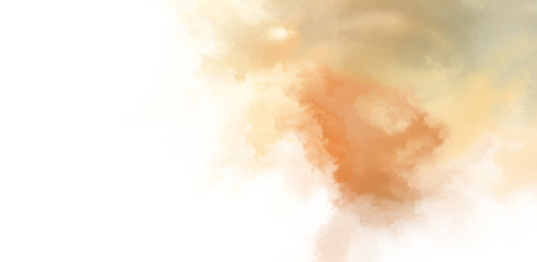 Naklejka premium Abstract colorful watercolor on white background. Digital art painting.