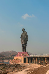 "Narmda , Gujarat / India - Jan 25 2019
world biggest statue , statue of unity at Western part of india near bank of river the Narmada