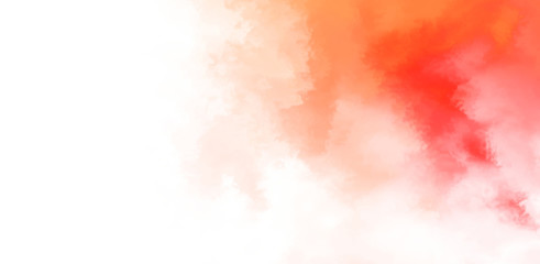 Abstract colorful watercolor on white background. Digital art painting.